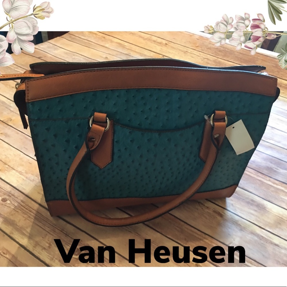 Van Heusen Green Handbag/Satchel NWT